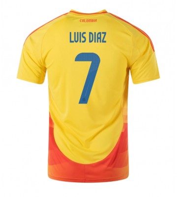 Colombia Luis Diaz #7 Primera Equipación Copa America 2024 Manga Corta